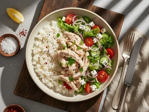 Pilav Üstü Tavuk & Salata