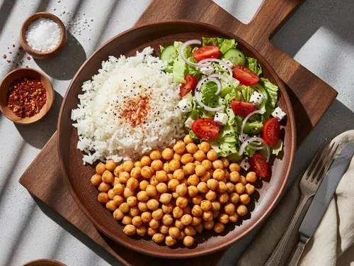 Pilav Üstü Nohut & Salata (1.5 Porsiyon)