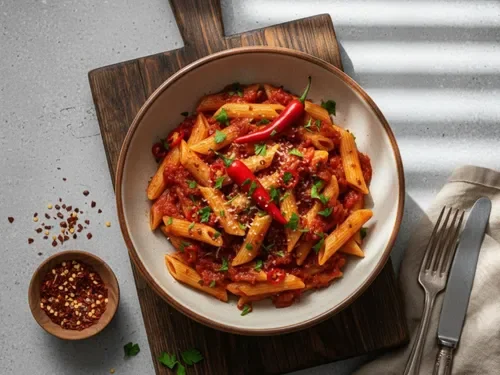 Acı Soslu Makarna