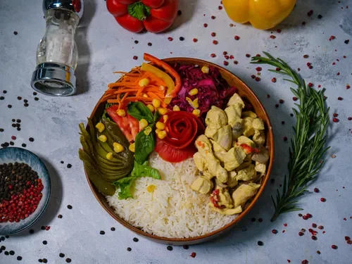 Körili Tavuklu Bowl