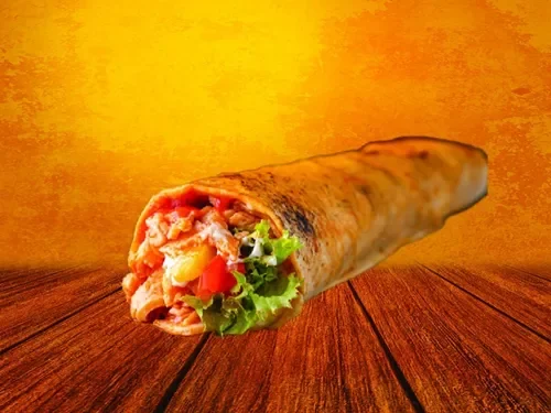 Kaşarlı Patatesli Tavuk Döner Dürüm