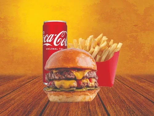 Duble Cheeseburger Menü