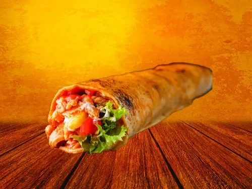 Duble Kaşarlı Patatesli Tavuk Döner Dürüm