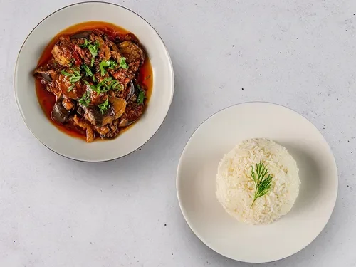 Patlıcan Musakka & Pirinç Pilavı Xl
