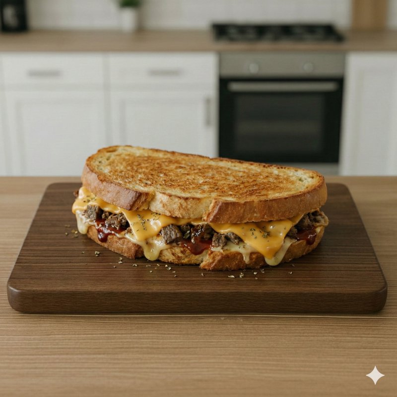 Duble Kavurmalı Barbekü Tost