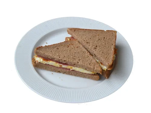Glütensiz Jambon ve Yumurtalı Sandviç