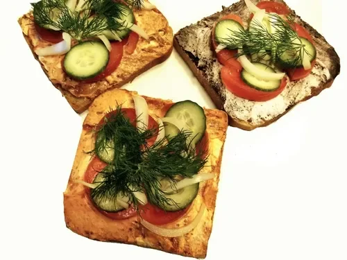 Glutensiz Büyük Kanepe (Dilim)